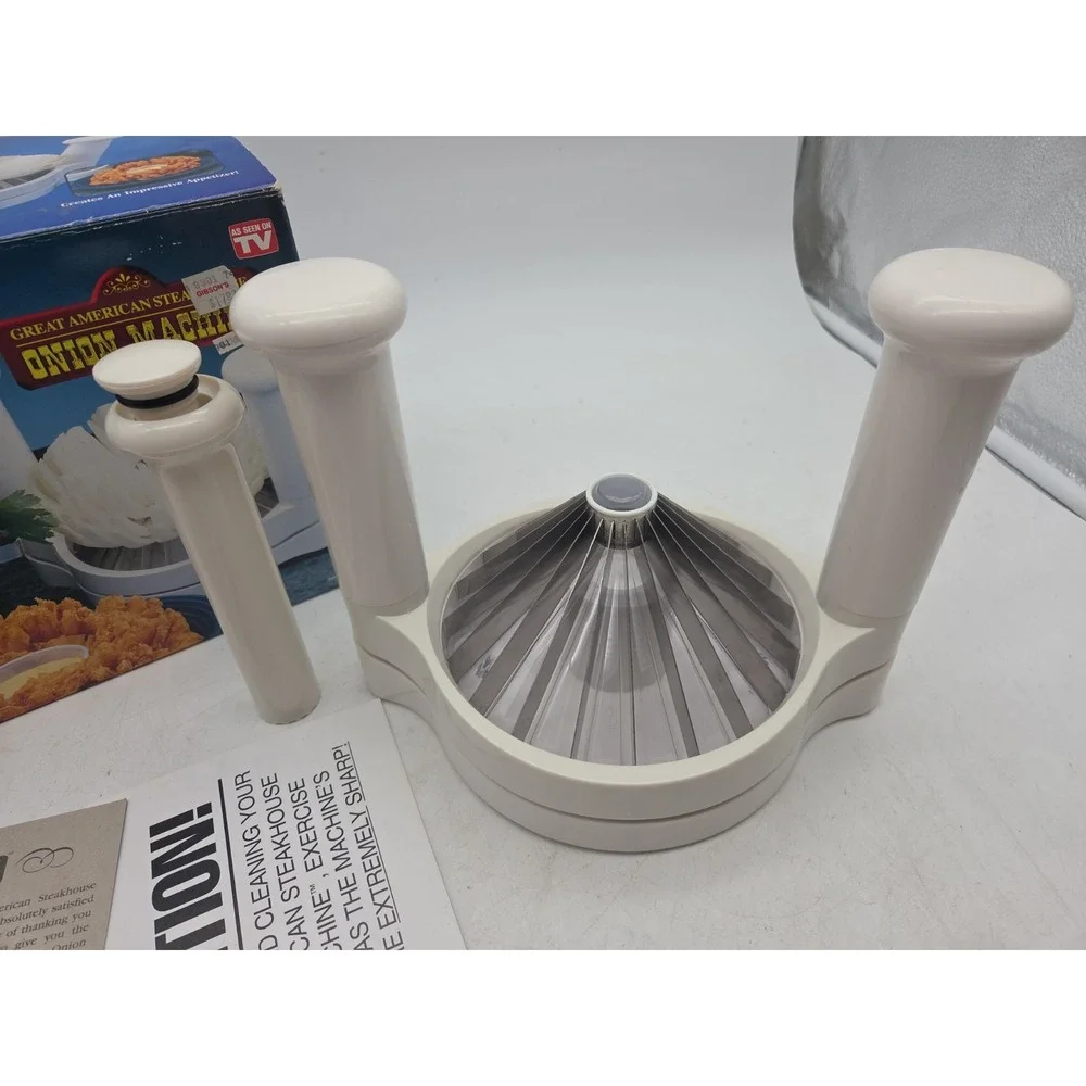 Great American Steakhouse Onion Machine Blooming Onion Cutter Telebrands Box